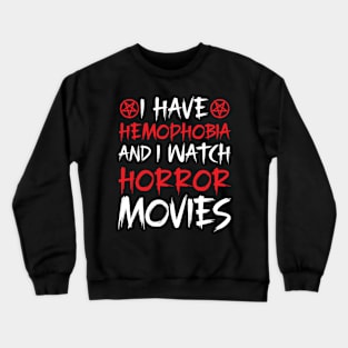 Scary Bloody Classic Horror Slasher Movies Film Lovers Crewneck Sweatshirt